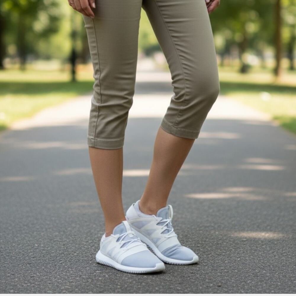 Adidas Tubular Viral Chalk White/Chalk White Women's Sneaker Sz 8.5 Shoes S75914